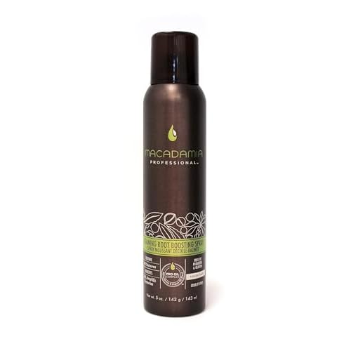 Macadamia Professional Foaming Root Boosting Spray Volumizing Hair Spray Lift for Fine Hair, Lightweight Styling Foam, 5 oz