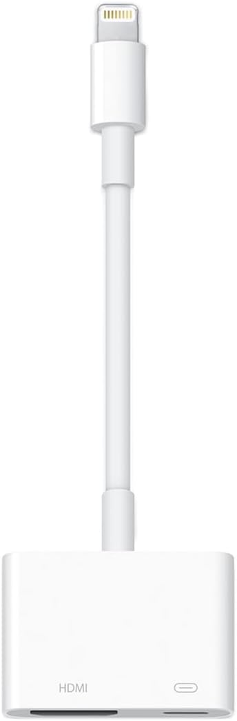 Apple Lightning to Digital AV Adapter | Lightning to HDMI adapter with 1080p HD support for mirroring, presentations and video streaming