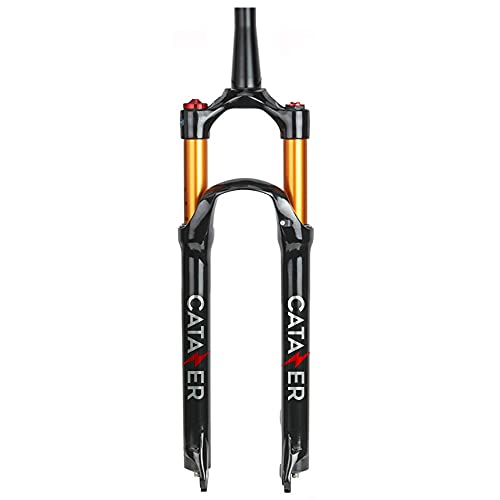 MTB Air Suspension Fork, 2627.529er Travel 120mm, QR 9mm HydraulicRemote Lockout Standard Tapered Stem Tube XC AM Ultralight Mountain Bike Front Forks