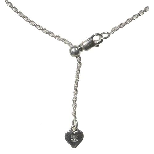 Sterling Silver Easy Adjust Diamond-Cut Rope Chain