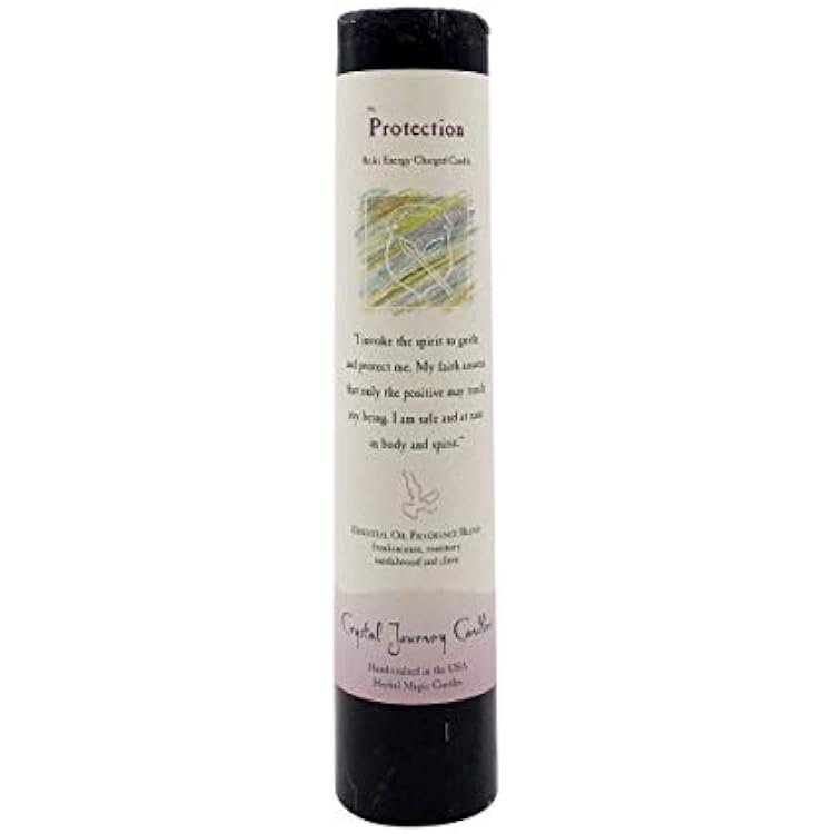 CRYSTAL JOURNEY Candle Pillar-Protection, 1 EA
