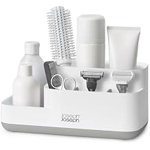 Joseph Joseph EasyStore - Bathroom Storage Countertop Caddy Organizer for Bathroom Accessories - Grey/White
