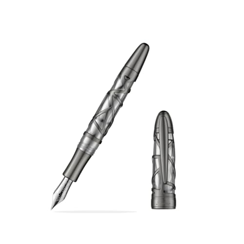 Laban Skeleton Fountain Pen - Gunmetal - Extra Fine Nib