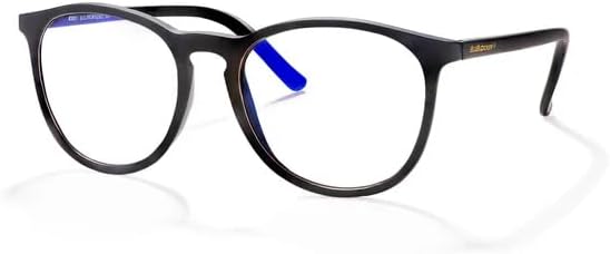 BluBlocker Hyde Park Tech Glasses (Black): Healthier Eyes and Better Sleep. Blue Light Glasses for Computer, TV, Gaming.