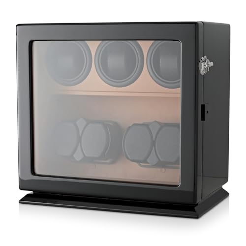 7 Watch Winder with Interior Light and Motor-Stop Option
