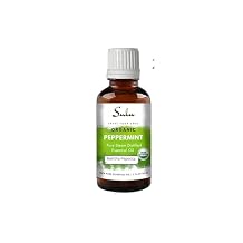 USDA Certified Organic 100% Pure Steam Distilled Essential Oils for Aromatherapy-Skin Care Formulations-All Purpose Household Use- Cruelty Free-Vegan (1 fl.oz, Peppermint)