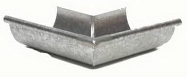 LOS265 5 in. Galvanized Outside Gutter Half Round MITRE