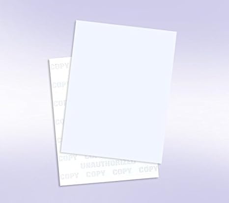 Blue 1 Side Unauthorized Security Watermark Paper, 8-1/2" x 11, 500 Sheets