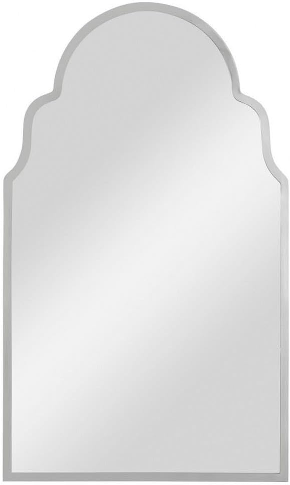 Uttermost Brayden Polished Nickel 25 12 x 42 12 Arched Wall Mirror
