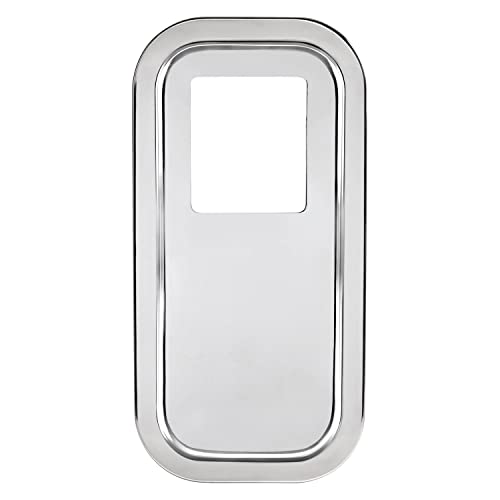 UNITED PACIFIC 21731B Transmission Shift Lever Plate Base Cover, Stainless Steel, with Extended Hood, for Peterbilt