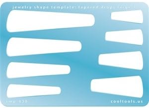 Cool Tools - Jewelry Shape Template - Tapered Drops Large 1