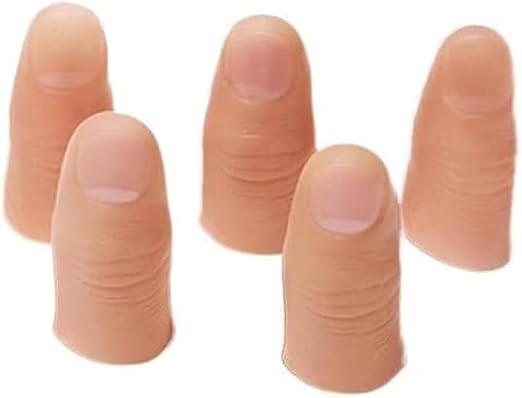 5 Pcs/Set Magic Trick Fingers Fake Thumb Tips Stage Show Prop Prank Magic Kits and Accessories