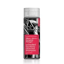 Aroma Magic Activated Bamboo Charcoal Shampoo | Clarifying Hair Cleanser for Build Up | Nourishing Scalp with Aloe Vera Gel | 6.76 Fl Oz (200ml)