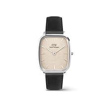 Daniel Wellington Marlon Mens Watch - 32x36.3mm Case, Japanese Quartz Movement, 316L Stainless Steel Mesh, Wire or Genuine Leather Strap, Water Resistant, Vintage Wrist Watch for Men