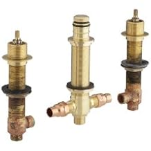 KOHLER K-438-K-NA 1/2-Inch Ceramic High-Flow Valve System with Diverter, Test Timed & Durable Brass Valve Bodies