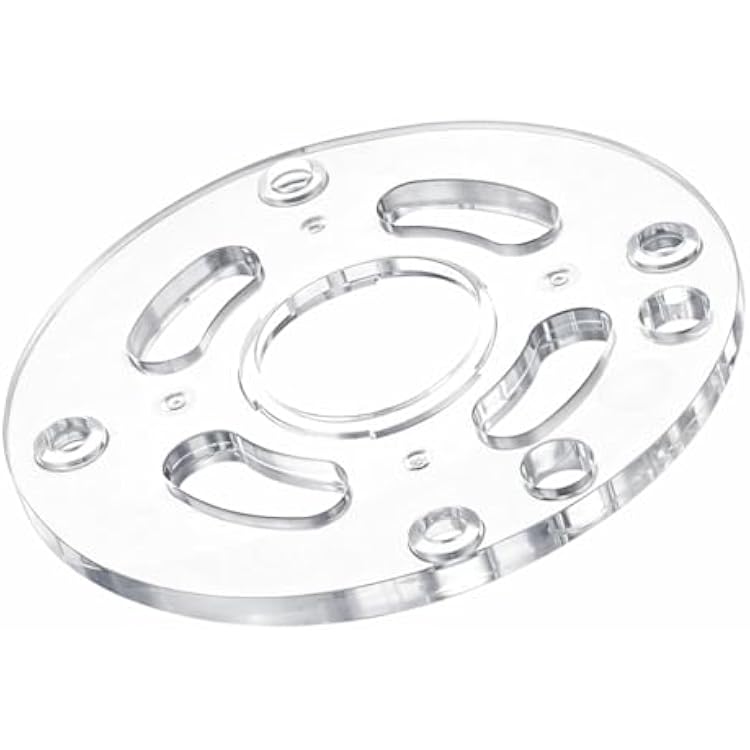 1 PC Clear Round Sub Base Replaces DNP613 Compatible with DWP611,DCW600B Compact Routers,Durable Router Base Plate Replacement