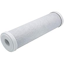 CFS 1 Pack Activated 10-Inch Carbon Home System Replacement Water Filter Cartridge Remove Bad Taste & Odor Whole House Replacement Water Filter Cartridge, 5 Micron, White
