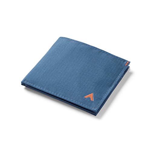 Allett ID Wallet, Indigo Blue | Nylon, RFID Blocking | Slim Minimalist Bifold Wallet, Water Resistant, Durable, Thin, Front Pocket | Holds 4-12 Cards, Cash
