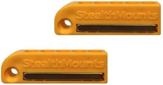 StealthMounts Yellow Magnetic Bit Holder | Drill Bit Organiser | Perfect Bit Holder Compatible with Dewalt XR & Flexvolt Drills and Impacts (2 Pack)