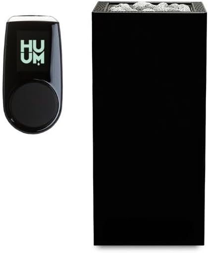 HUUM CORE6 6.5KW Series, Sauna Heater, Customizable Exterior with Control (Sauna Stones Included) (6.5k.W Black Stainless Steel, UKU WiFi - Black)