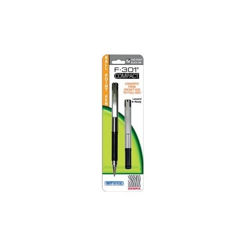 F-301 Compact Ballpoint Black .7mm 27411 Pack Of 6