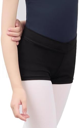 Low Cut Girls Team Basic Shorts for Athletic, Gymnastics, Ballet, Dance, Jazz, Yoga, Skating, Cheerleading