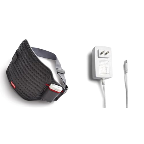 Sunbeam Cordless Heating Pad, Portable and Rechargeable for Back, Shoulder and Cramps Pain Relief, 9.5 x 12, Slate Grey & GoHeat Cordless Heating Pad Quick Charger Accessory