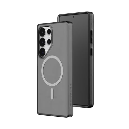 RhinoShield JellyTint Transparent Protective Case Compatible with MagSafe for Galaxy S25 Ultra | Superior Magnetic Force, Exceeds Military Drop Standards, Scratch Resistant, Shockproof - Ash Black