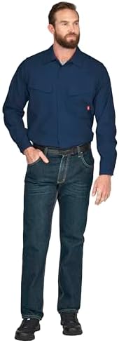 Bulwark FR Mens Flame Resistant Mens Iq Series Endurance Work Shirt