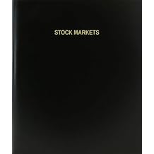 BookFactory Stock Markets Log Book/Journal/Logbook - 120 Page, 8.5''x11'', Black Hardbound (XLog-120-7CS-A-L-Black(Stock Markets Log Book))