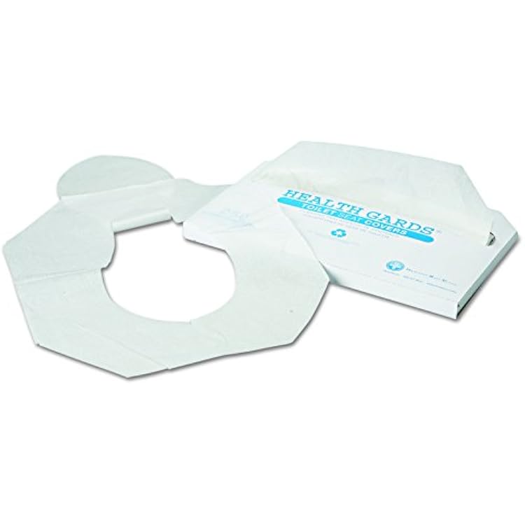 HOSPECO Health Gards Toilet Seat Covers, Half-Fold, 14.25 X 16.5, White, 250pack, 10 Boxescarton