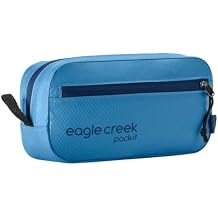 Eagle Creek Pack-It Isolate Quick Trip - Compact Travel Toiletry Bag for Optimizing Luggage Space - Lightweight - Water-Resistant - Easy-Grab Zipper - Sustainable Materials - X-Small - Blue Dawn