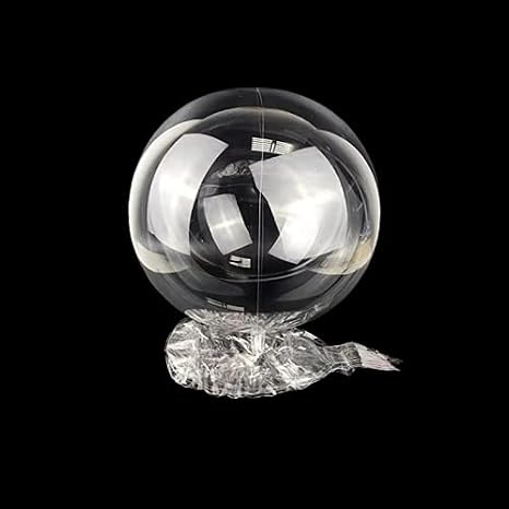 Clear Balloons, 18" Pre Stretched 15 Packs Big Stuffing Crystal Bubble Clear Bobo Balloons for Air or Helium Use