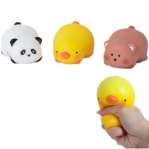 Fidget Toys, 2 Pack Squishy Relief Stress Ribbit,Sensory Squeeze Toy with Dreamy Smooth, Sensory Fidget Toys for Kids Adults Autism Easter Basket Stuffers Party Classroom Prize Yellow