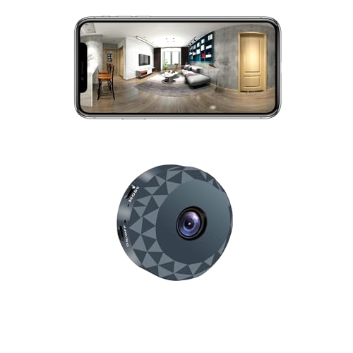 Dome Camera Pet Cam 1080P HD WiFi Wireless Indoor Home Security Surveillance Camera Mini Nanny Cam with App Control Motion Detection Charcoal