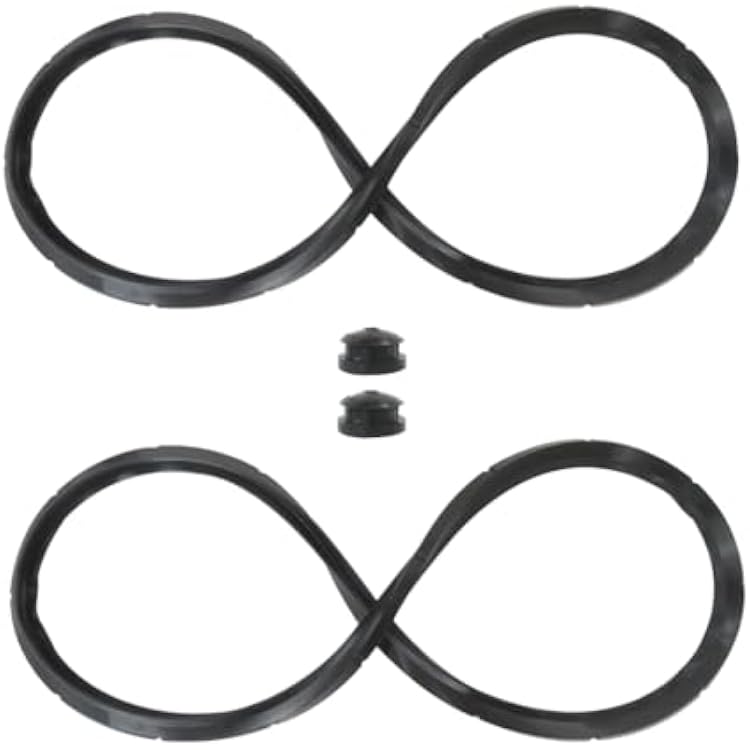 Pressure Cooker Sealing Ring and Overpressure Plug Gasket Parts for Presto 0174510 16 qt 0175107 18 qt 0175510 16 qt 0178107 23 qt 0178209 23 qt 0178410 23 qt by USonline911
