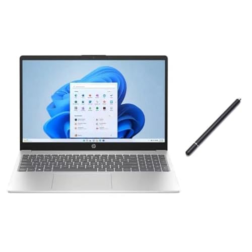 HP 15.6 HD Touch Screen Laptop | Intel Core i5-1235U | Intel Iris Xe Graphic | HDMI| Silver | 32GB RAM | 1024GB SSD | Windows 11 S | Bundle with Stylus Pen