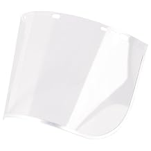 Sellstrom Replacement Window for Fiber-Metal 4178 Safety Face Shields, Uncoated Polycarbonate, Clear Tint, S37607