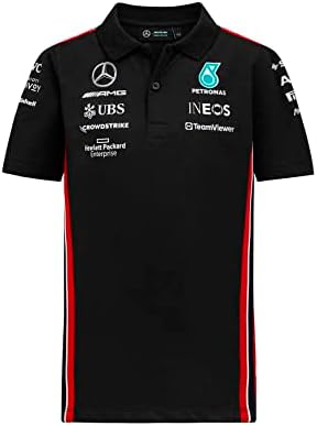 Mercedes AMG Petronas Formula One Team - Kids 2023 Team Polo - Black - Size: L 1314 Years