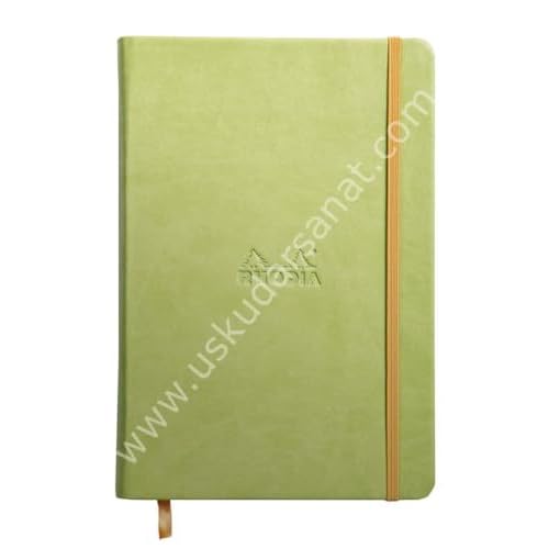 Rhodia Rhodiarama A5 Webnotebook, 5.5 in x 8.25, Lined - Anise 118746