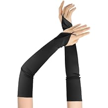Fingerless Gloves Women Opera 1920s Long Gloves Satin Wedding Gloves Costume Tea Party Gloves Elbow Length Gloves