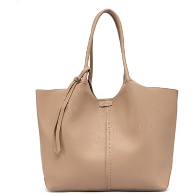 NEWBELLA Tote Bag for Women, Vegan Leather Crossbody Shoulder Bag, Top Handle Satchel Purse for Work, Travel, Daily Use