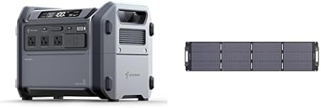 Segway Cube 1000 2200W Power Station Bundle with 200W Solar Panel Charger