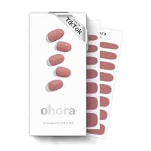 ohora Semi Cured Gel Nail Strips (N Neon Blink) - Works with Any Lamps, Salon-Quality, Long Lasting, Easy to Apply & Remove - Includes 2 Prep Pads, Nail File & Wooden Stick
