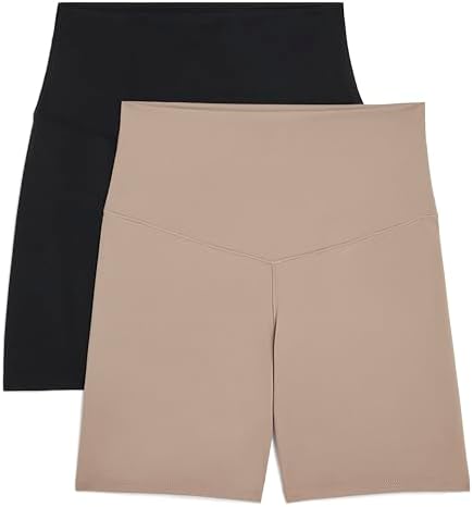 Danskin Womens Active 2-Pack Motivate 5 Bike Shorts