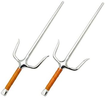 Japanese Octogan Sai - Chrome Finish - 15 inch Length