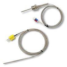Metal Probe K Type Thermocouple Bundle with Type K Thermocouple Sensor with 1/2 PT Screw Thread