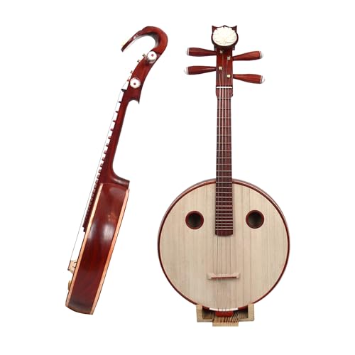 Perfomers Rosewood ZhongRuan,Chinese Ruan Lute Instrument,Set for Beginner