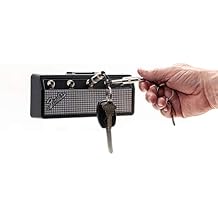 Pluginz - Fender - Jack Rack - Black & Silver with 4 Guitar Plug Keychains