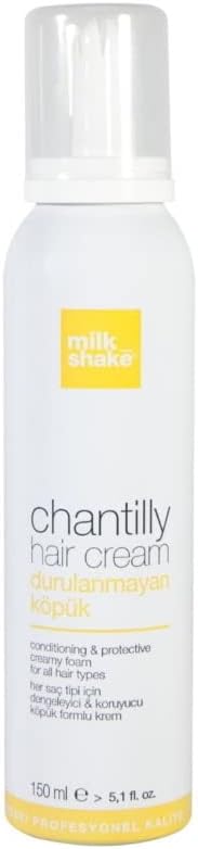 Milk Shake Chantilly Hair Cream 150ml - Tüm Saç Tipleri için Durulanmayan Bakım Köpüğü